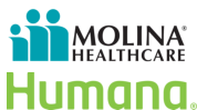Molina Healthcare and Humana logo